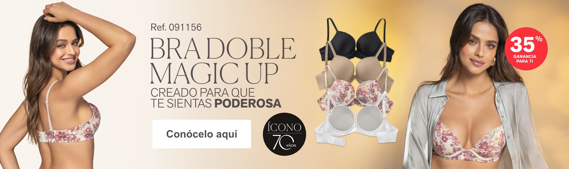 Bra doble magic up