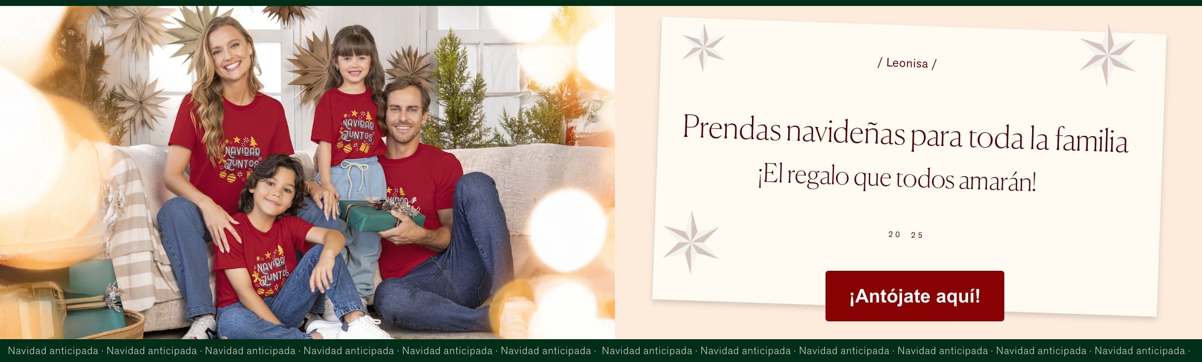 Prendad navideñas para toda la familia Prendad navideñas para toda la familia