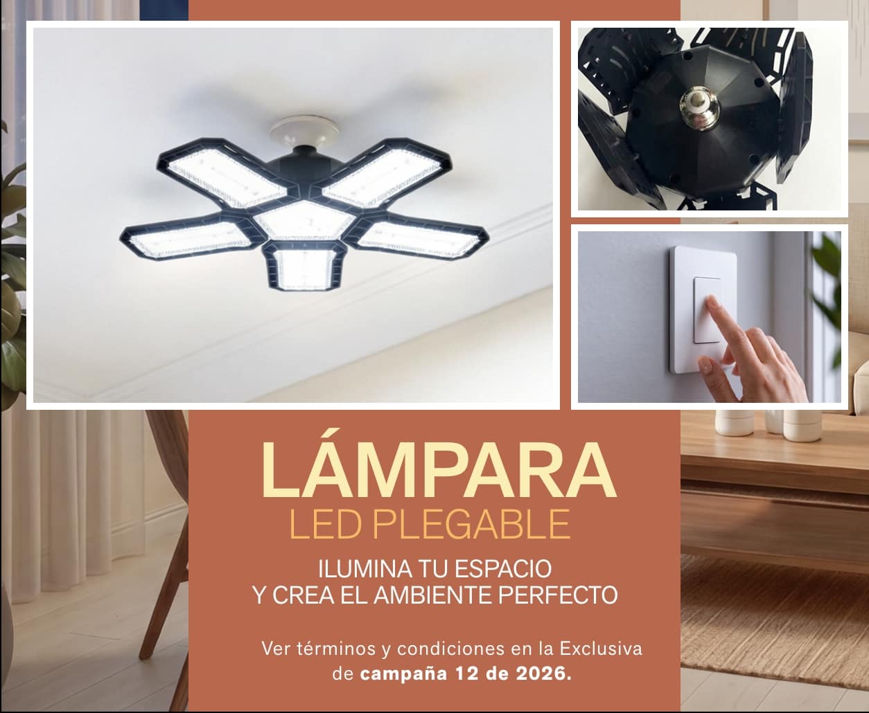 Lámpara Led Plegable
