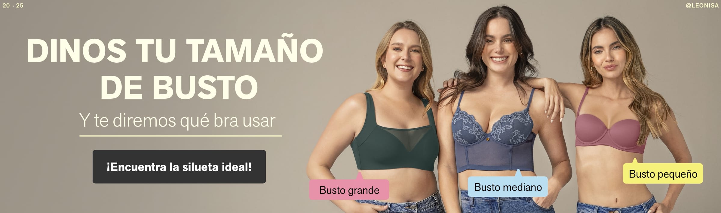 Te diremos que bra usar