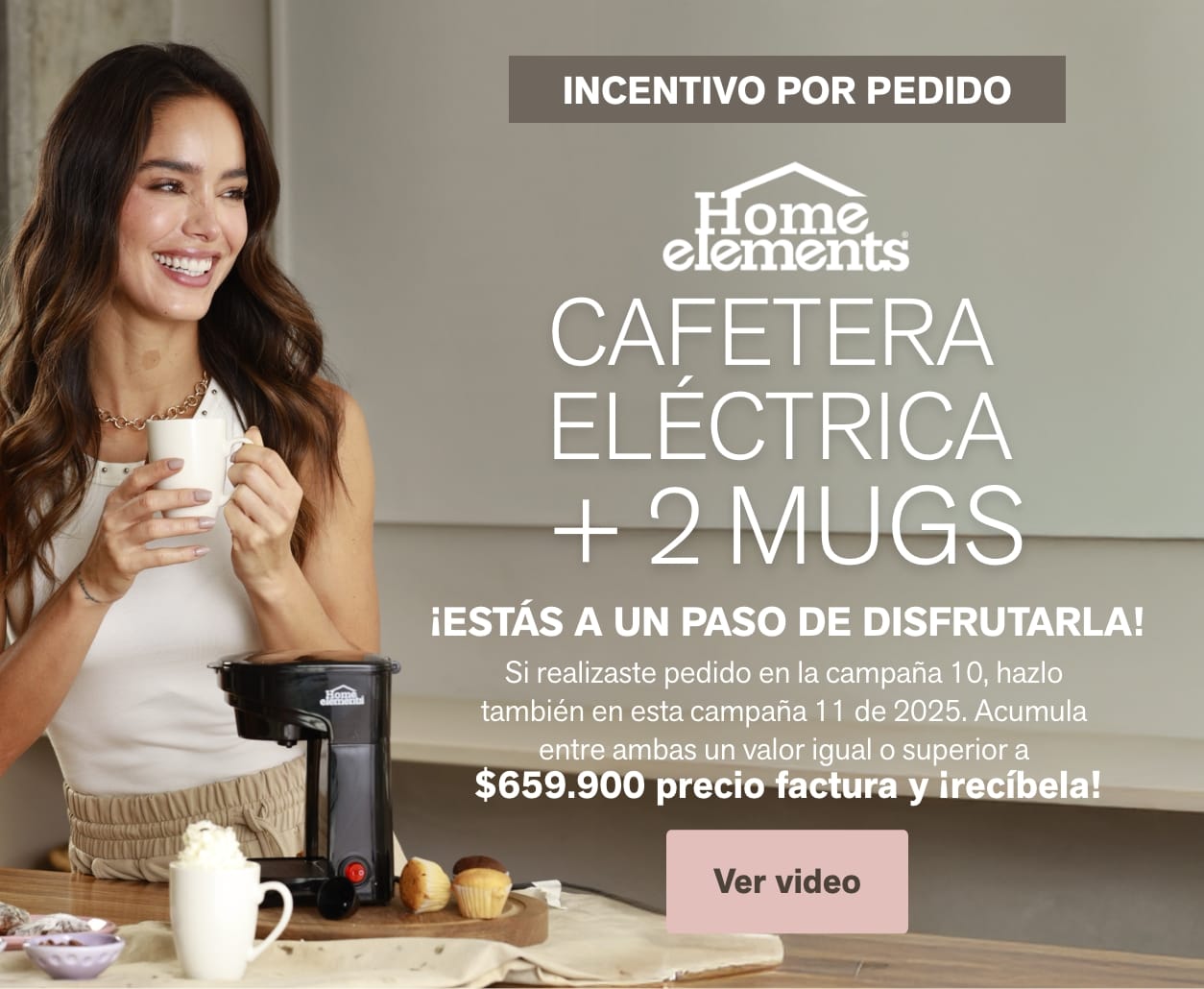 Cafetera eléctrica + 2 mugs