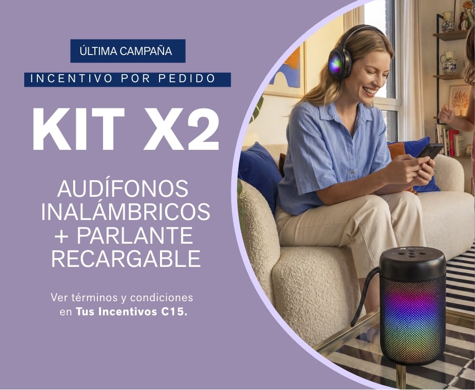 Incentivo por pedido - Audífonos + Parlante